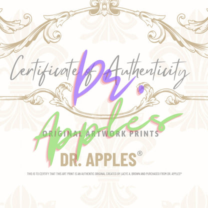 75 Apples - No. 19 | Art Print - Blythe Fashion - OOAK Art Doll | Dr. Apples - Dr. Apples - Lacye A Brown