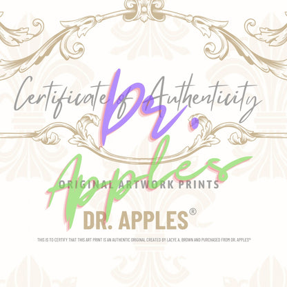 75 Apples - No. 2 | Art Print - Braids - OOAK Art Doll | Dr. Apples - Dr. Apples - Lacye A Brown