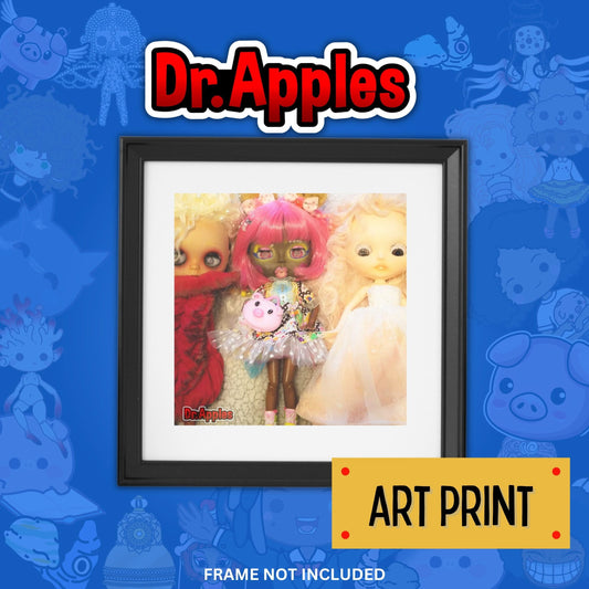 75 Apples - No. 20, 19 & 21 | Art Print - Friends - OOAK Art Doll | Dr. Apples - Dr. Apples - Lacye A Brown