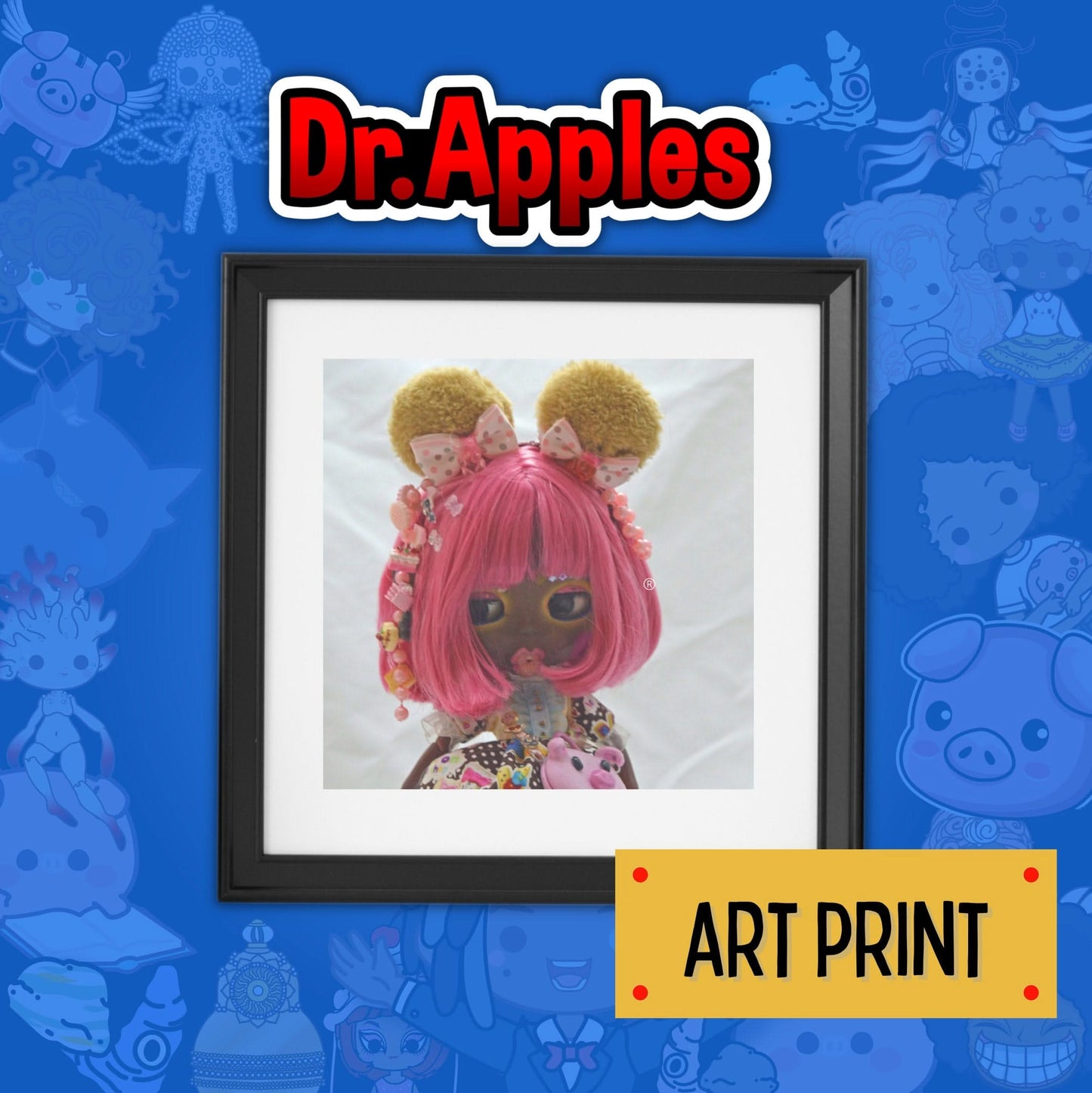 75 Apples - No. 20 | Art Print - Sub - Harajuku Girl Art Doll | Dr. Apples - Dr. Apples - Lacye A Brown