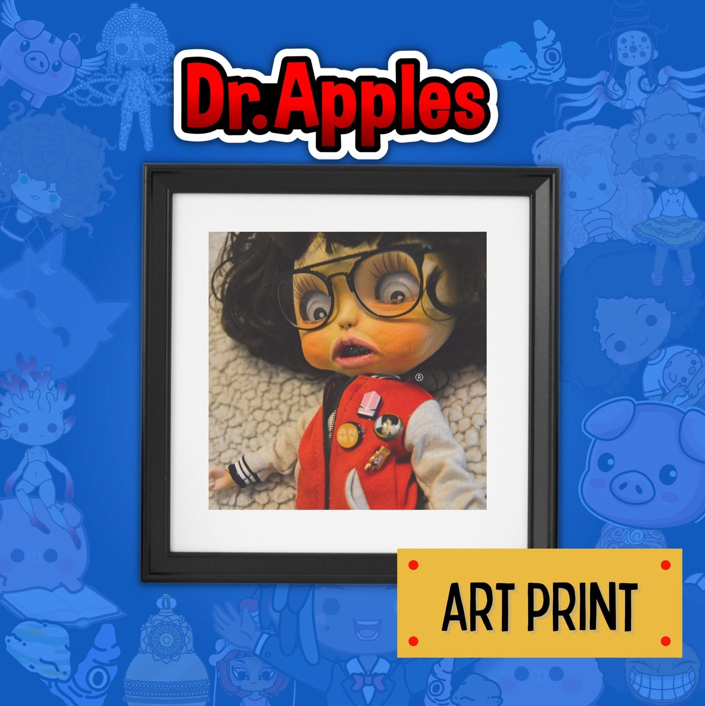 75 Apples - No. 28 | Art Print - Twin 2 - OOAK Art Doll | Dr. Apples - Dr. Apples - Lacye A Brown