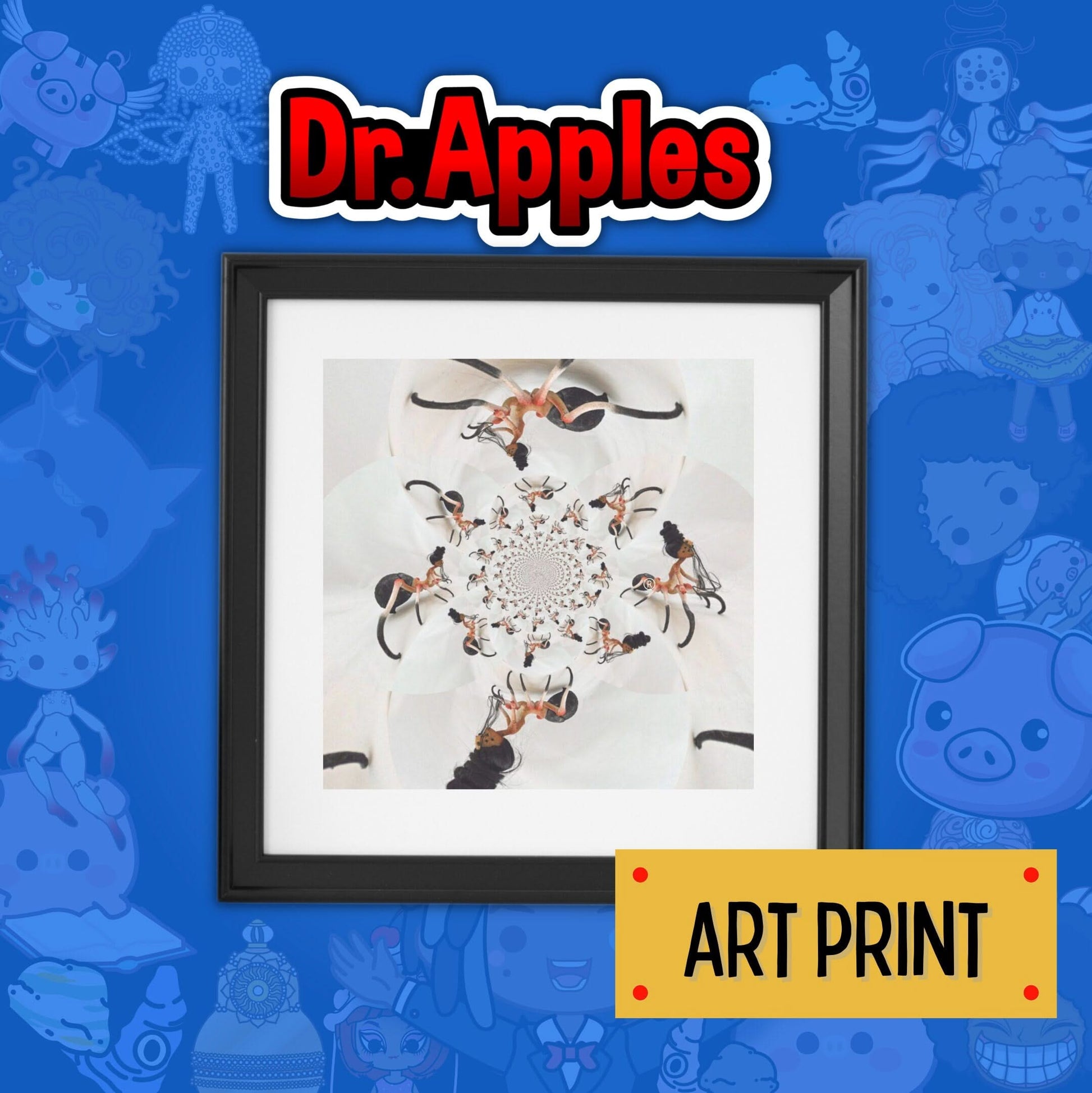 75 Apples - No. 31 | Art Print - Spiders - OOAK Art Doll | Dr. Apples - Dr. Apples - Lacye A Brown