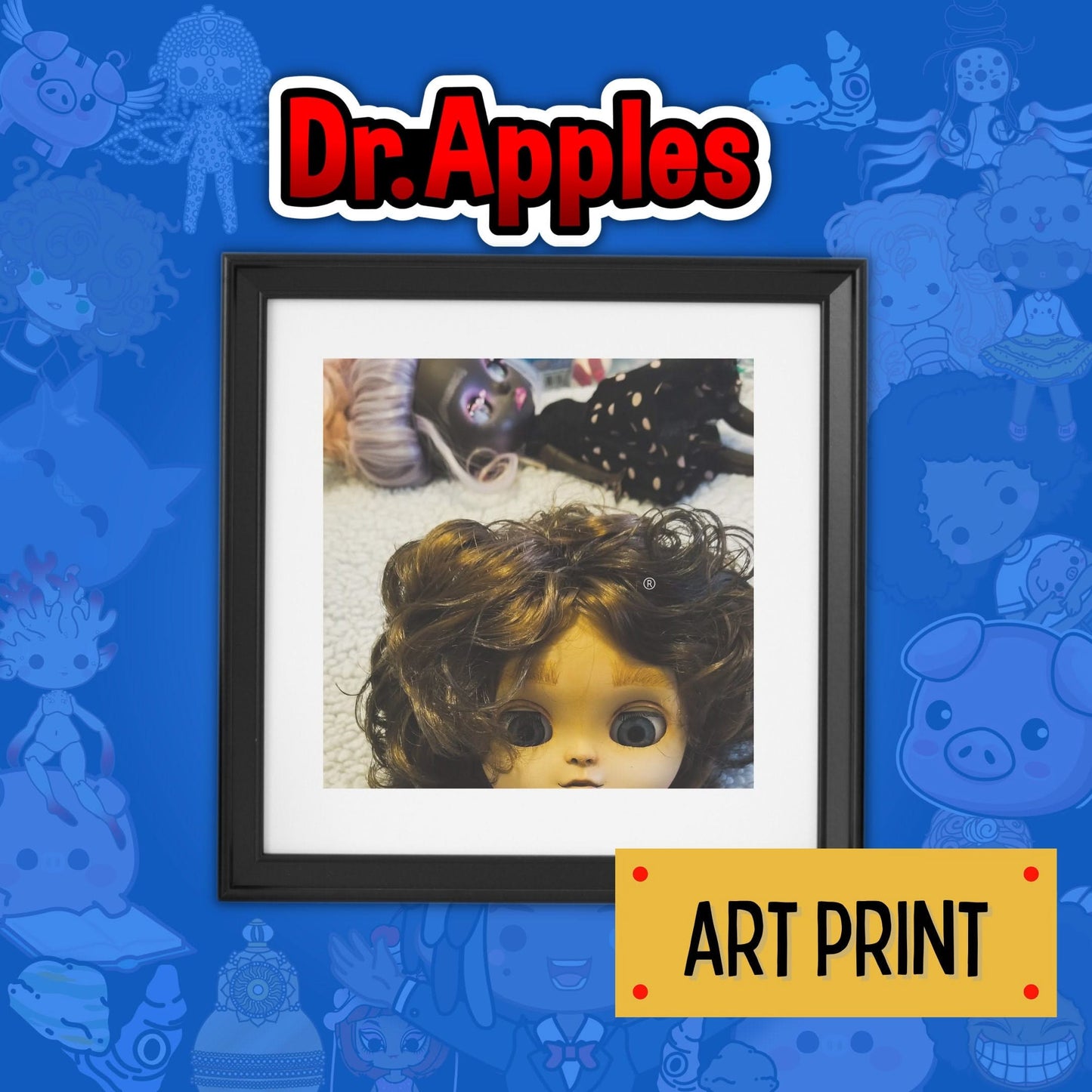 75 Apples - No. 34 | Art Print - Blythe - OOAK Art Doll | Dr. Apples - Dr. Apples - Lacye A Brown