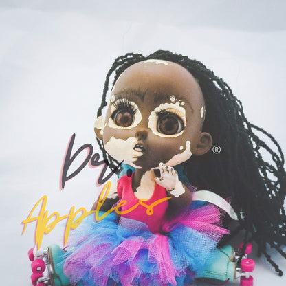 75 Apples - No. 9 | Art Print - Black Girl Skates - OOAK Art Doll | Dr. Apples - Dr. Apples - Lacye A Brown