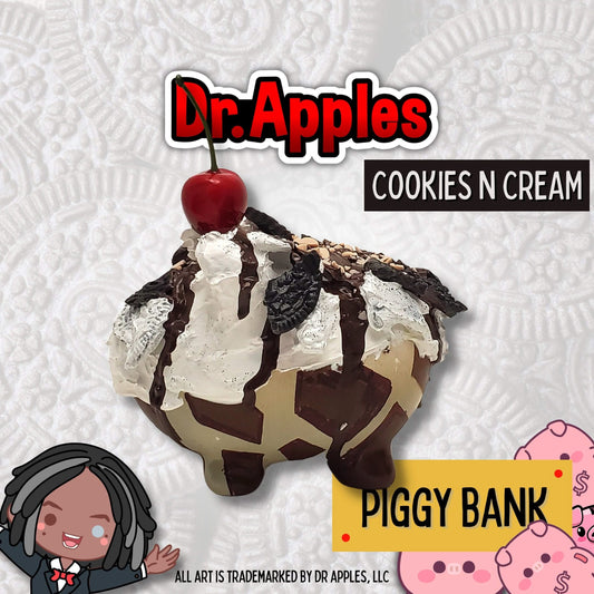 Adopt a Piggy – Cookie Crumble Crunch | A Sweet Guardian of Fortune | Gift | Dr. Apples - Dr. Apples - Lacye A Brown