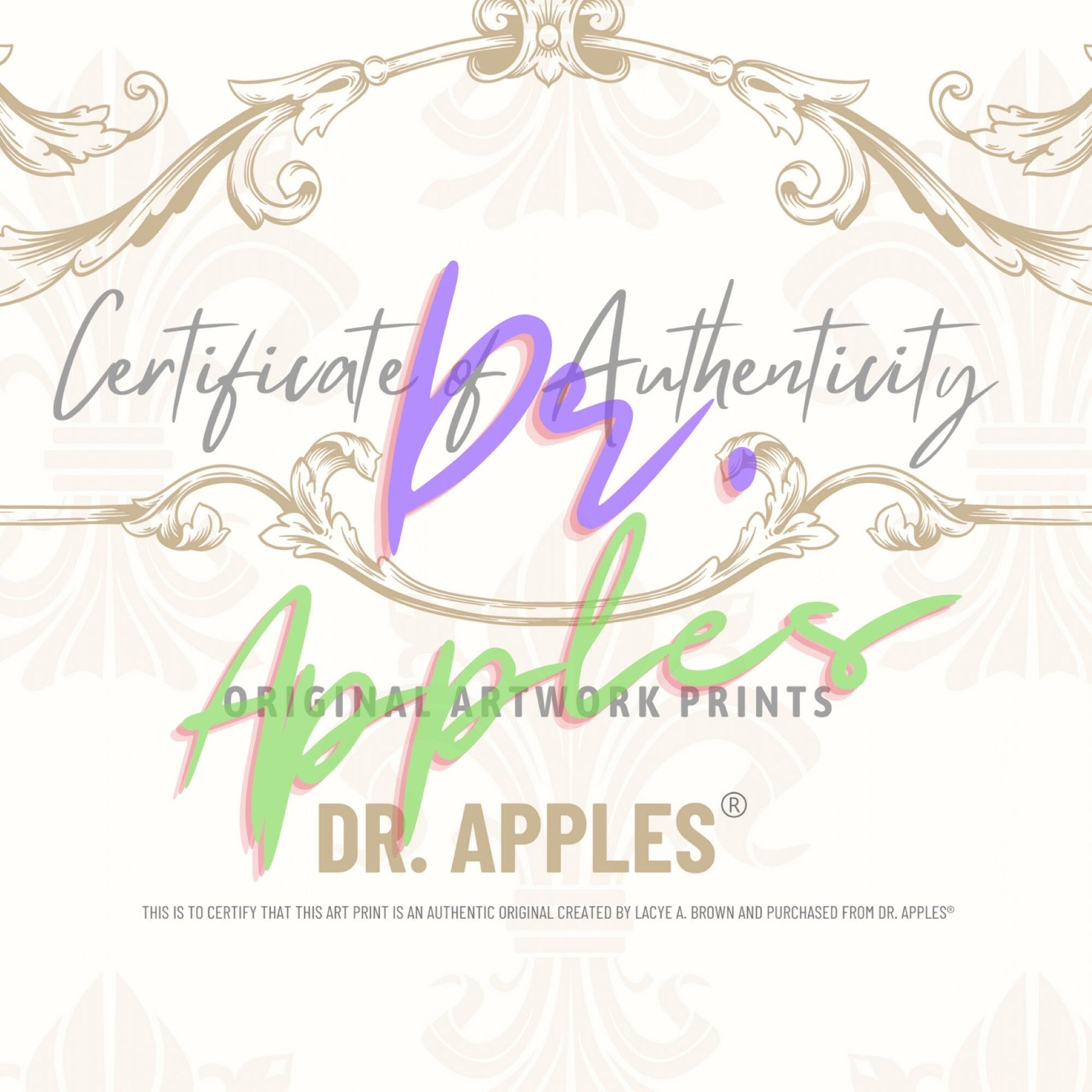 Art Print | Black Onyx OOAK Doll | Dr. Apples - Dr. Apples - Lacye A Brown