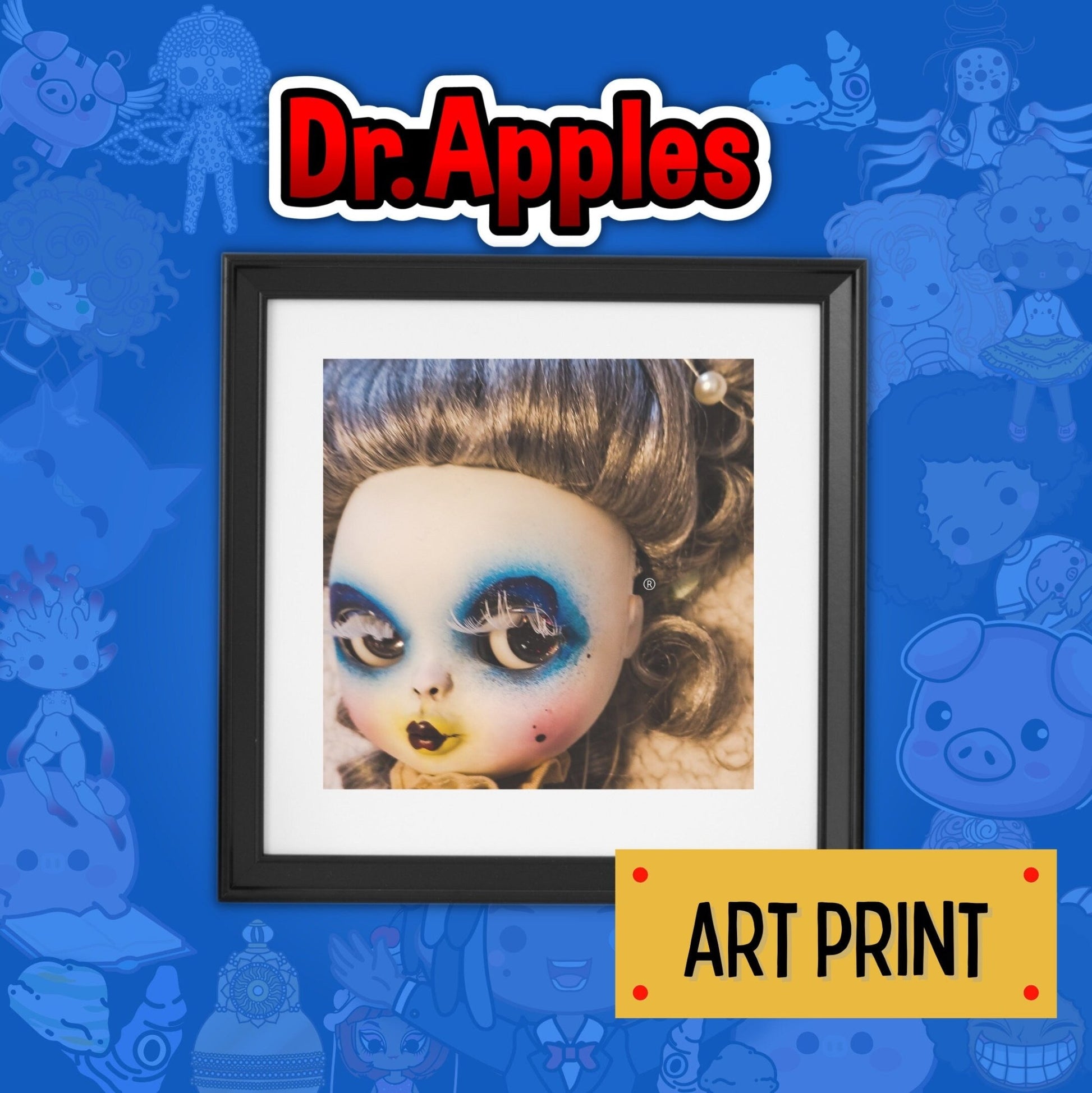 Art Print | French Maiden | OOAK Art Doll | Digital - Dr. Apples - Lacye A Brown