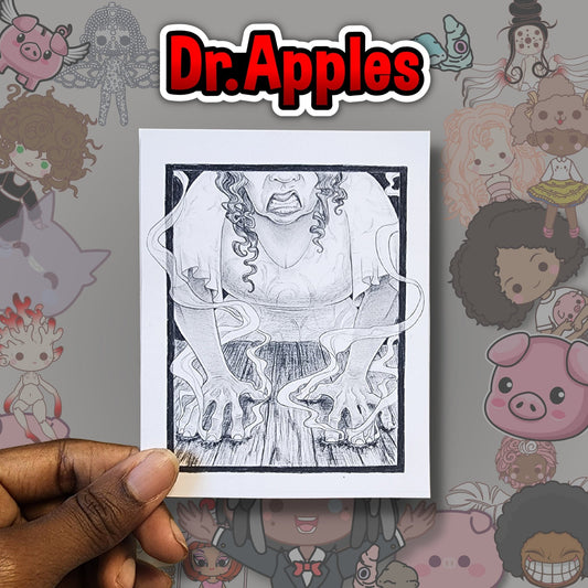 Monster Art Print - Dr. Apples - Lacye A Brown