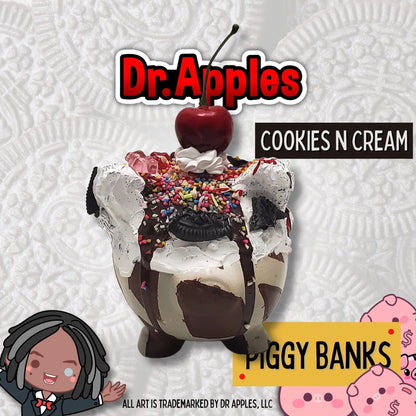 Piggy Bank | Cookies And Cream | Gift | Dr. Apples - Dr. Apples - Lacye A Brown