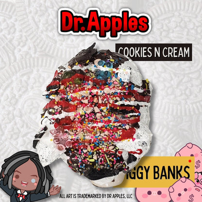 Piggy Bank | Cookies And Cream | Gift | Dr. Apples - Dr. Apples - Lacye A Brown