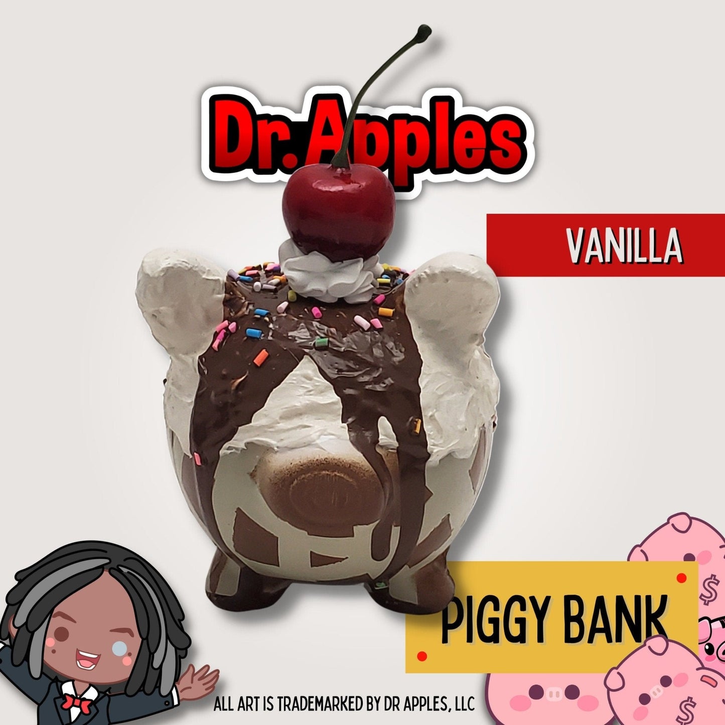 Piggy Bank | Fun | Gift | Dr. Apples - Dr. Apples - Lacye A Brown