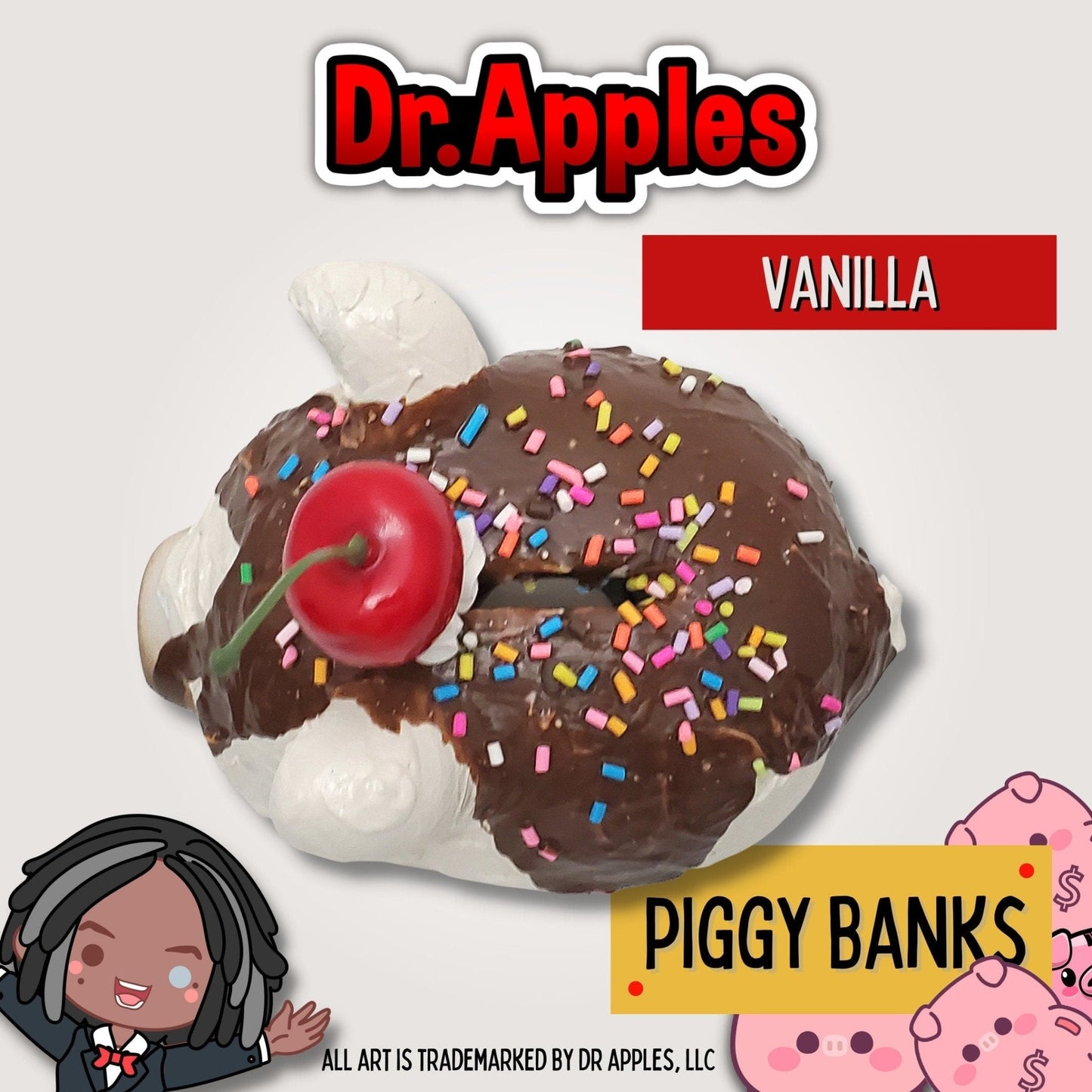 Piggy Bank | Fun | Gift | Dr. Apples - Dr. Apples - Lacye A Brown