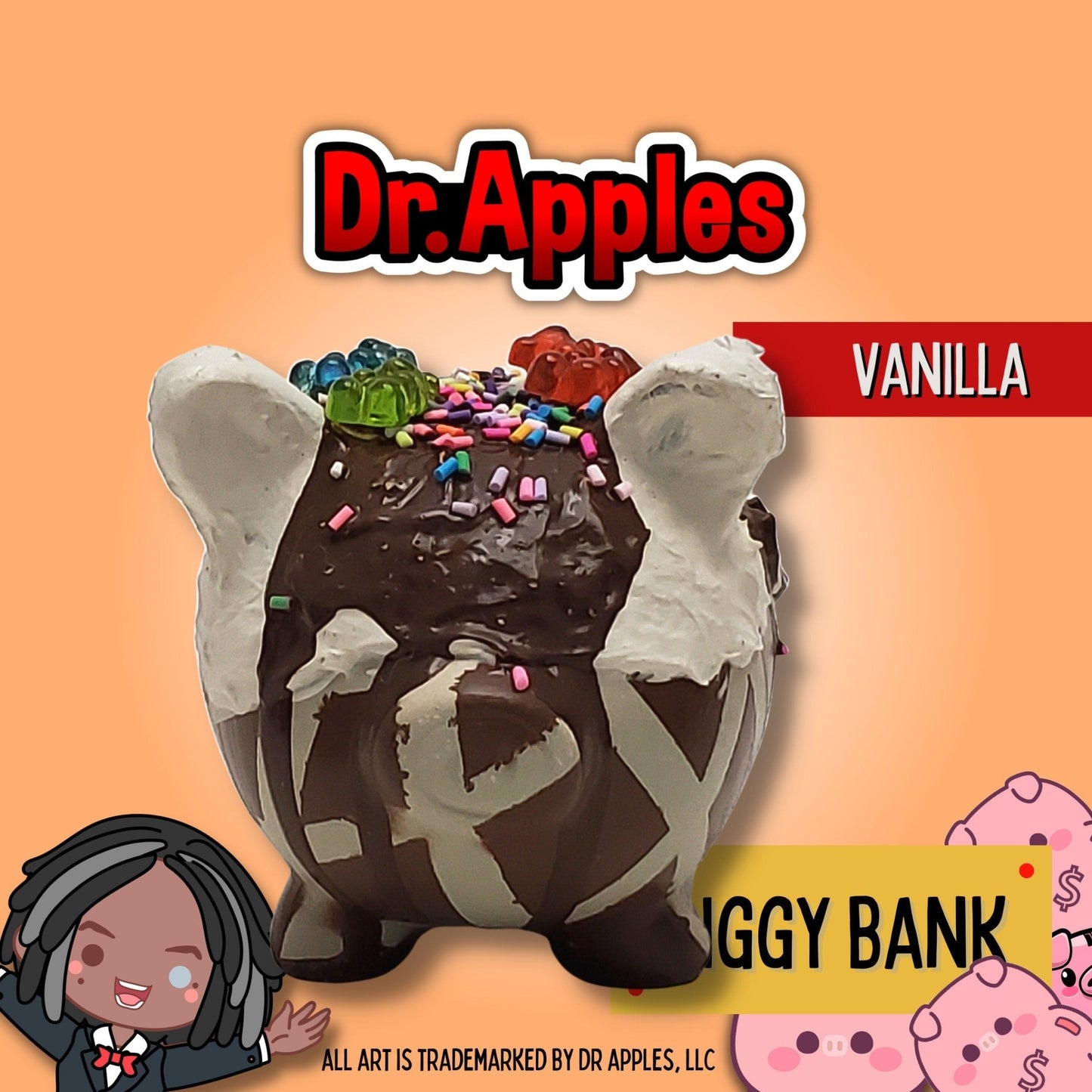 Piggy Bank | Fun | Gift - Dr. Apples - Lacye A Brown