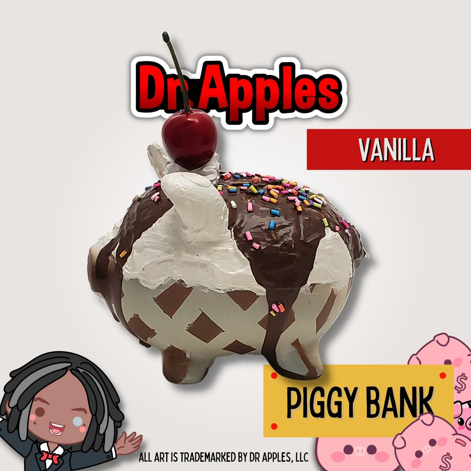 Piggy Bank | Fun | Gift - Dr. Apples - Lacye A Brown