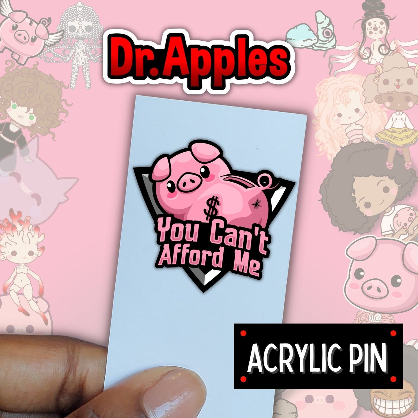 Pin | Acrylic | OG Version Mr. Steiner Back | Dr. Apples - Dr. Apples - Lacye A Brown