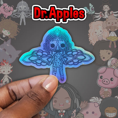 Sticker Holographic | Kawaii Doll | Jeweled Angel | Dr. Apples - Dr. Apples - Lacye A Brown