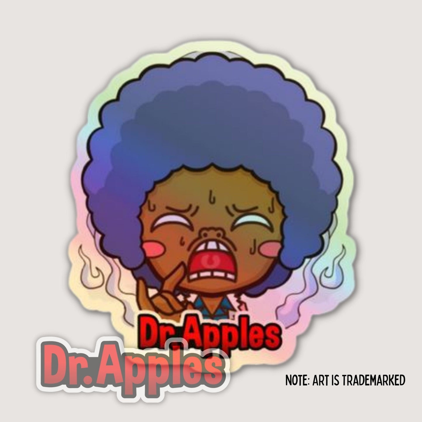 Sticker Holographic | Rock On | Young Dr. Apples - Dr. Apples - Lacye A Brown