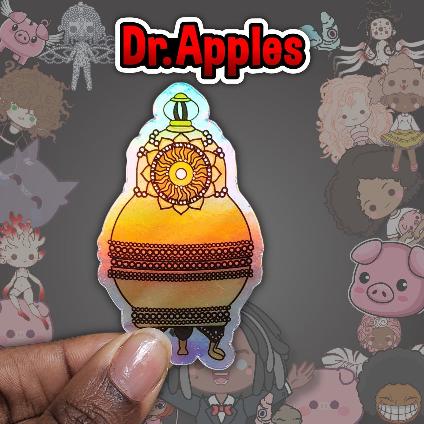 Sticker | Kawaii Doll | Matroska | Dr. Apples - Dr. Apples - Lacye A Brown