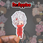 Sticker | Kawaii Doll | Red Dress| Blonde | Dr. Apples - Dr. Apples - Lacye A Brown