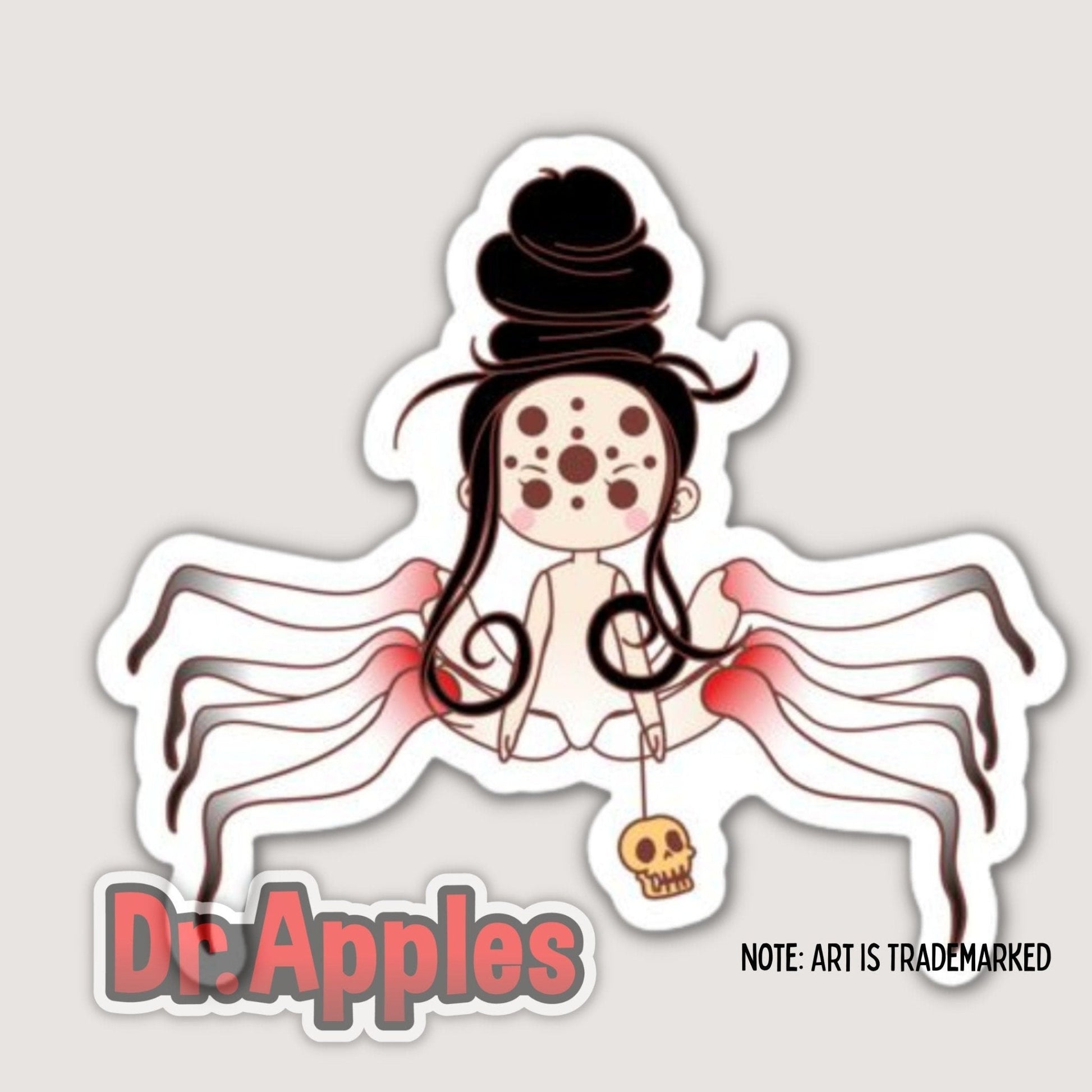 Sticker | Kawaii Doll | Yokai | Spider| Dr. Apples - Dr. Apples - Lacye A Brown