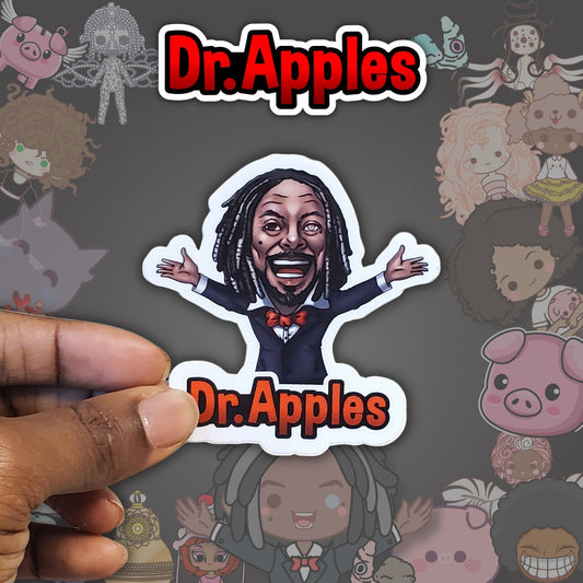 Sticker | OG Version Dr. Apples | Dr. Apples - Dr. Apples - Lacye A Brown