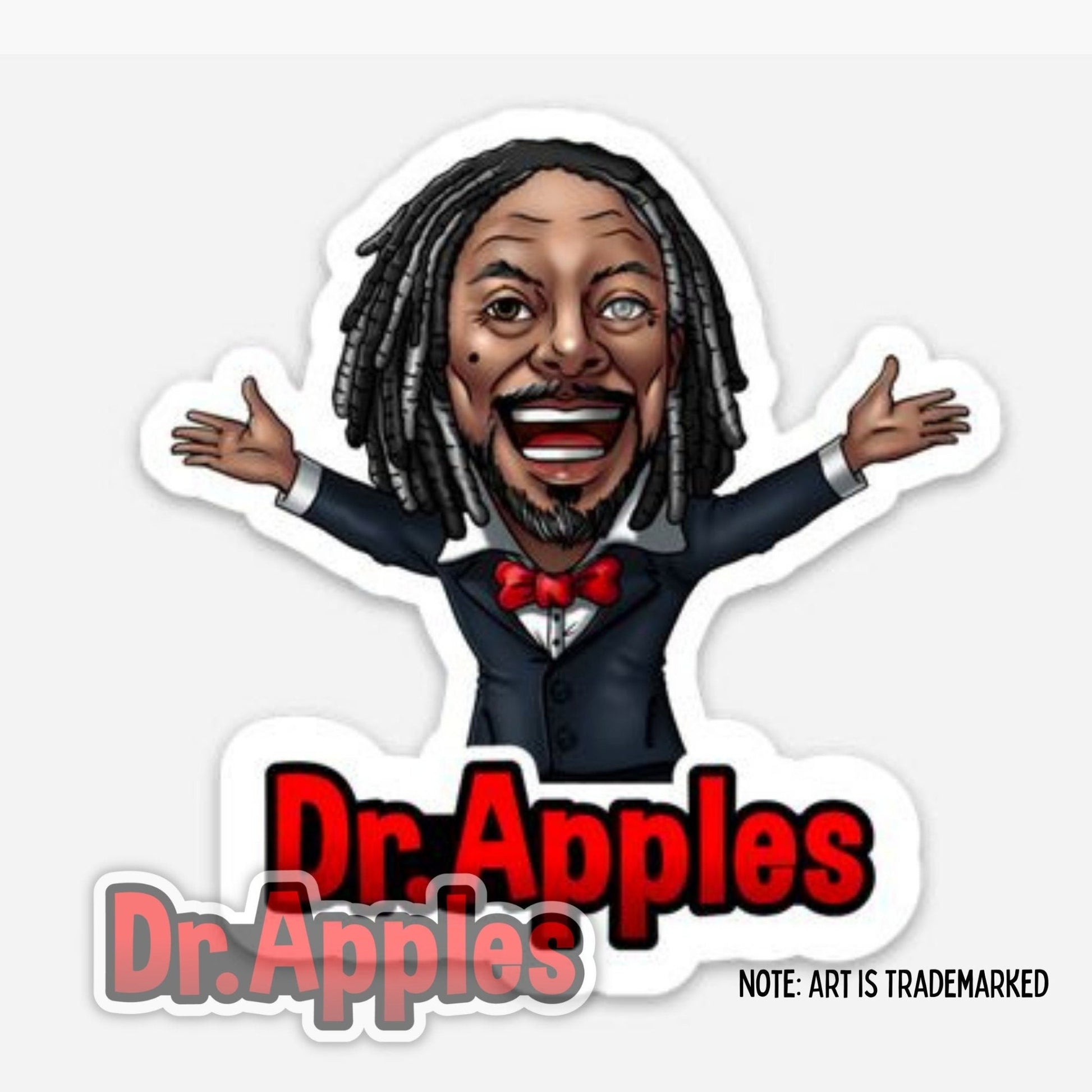 Sticker | OG Version Dr. Apples | Dr. Apples - Dr. Apples - Lacye A Brown