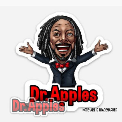 Sticker | OG Version Dr. Apples | Dr. Apples - Dr. Apples - Lacye A Brown