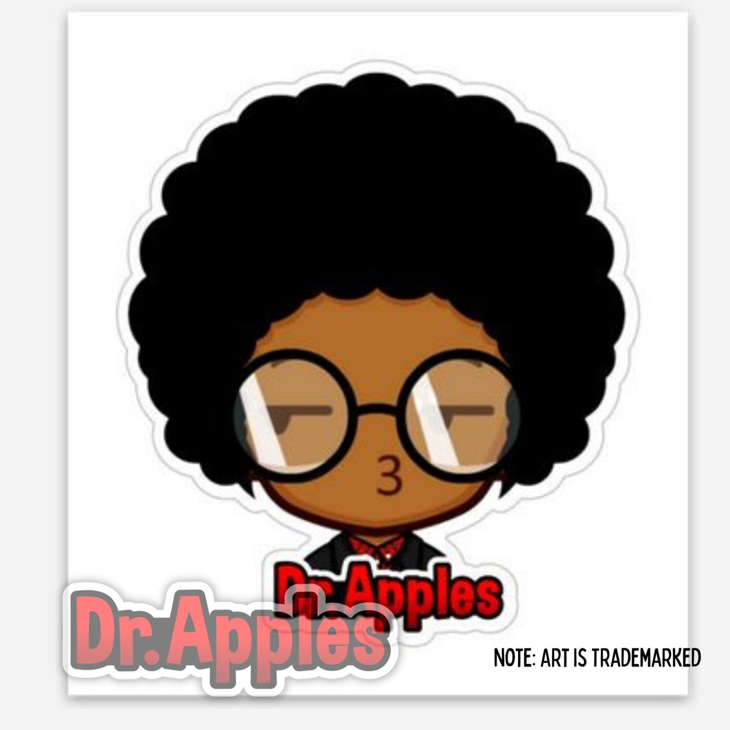 Sticker | Pucker Lips | Young Dr. Apples - Dr. Apples - Lacye A Brown